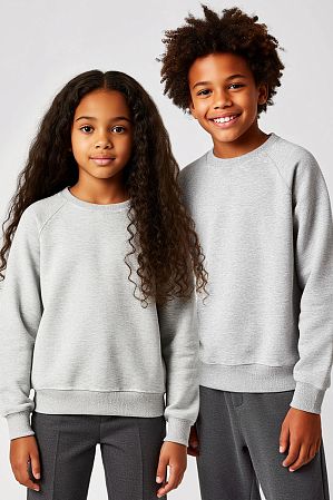 Свитшот "Style",серый меланж